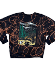 Haunted Hollow Sun Faded Bleach Dye Crew (2XL)