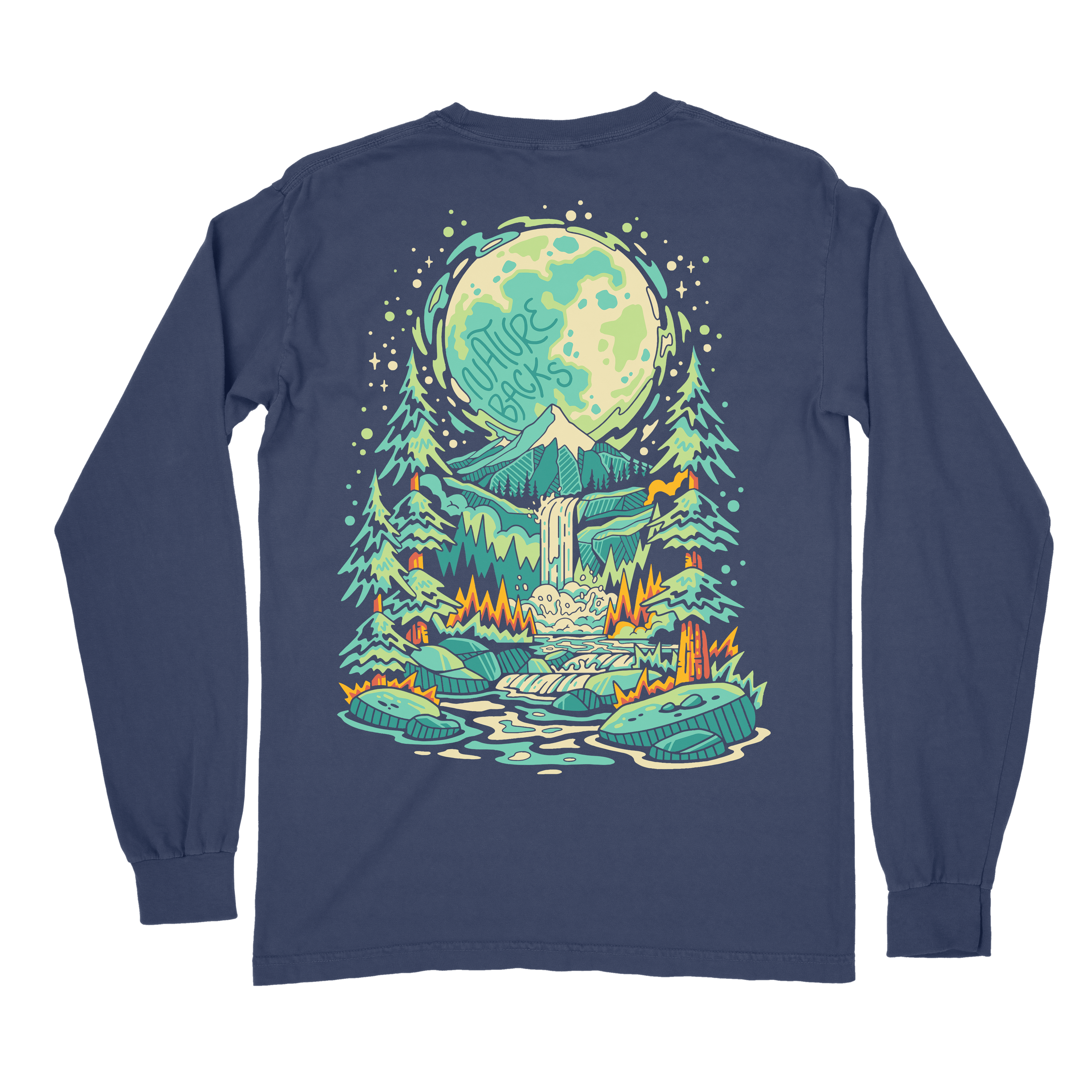 Supermoon Long Sleeve (Midnight) – Nature Backs
