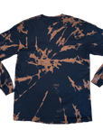 Alps Front Print - Faded Bleach Dye Long Sleeve (Large)