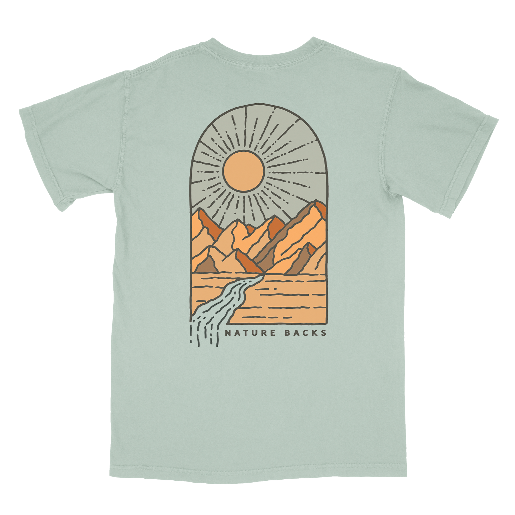 Nature Backs Comfort Colors Haven Bay Short Sleeve T-Shirt | Nature-Inspired Design on Ultra-Soft Fabric