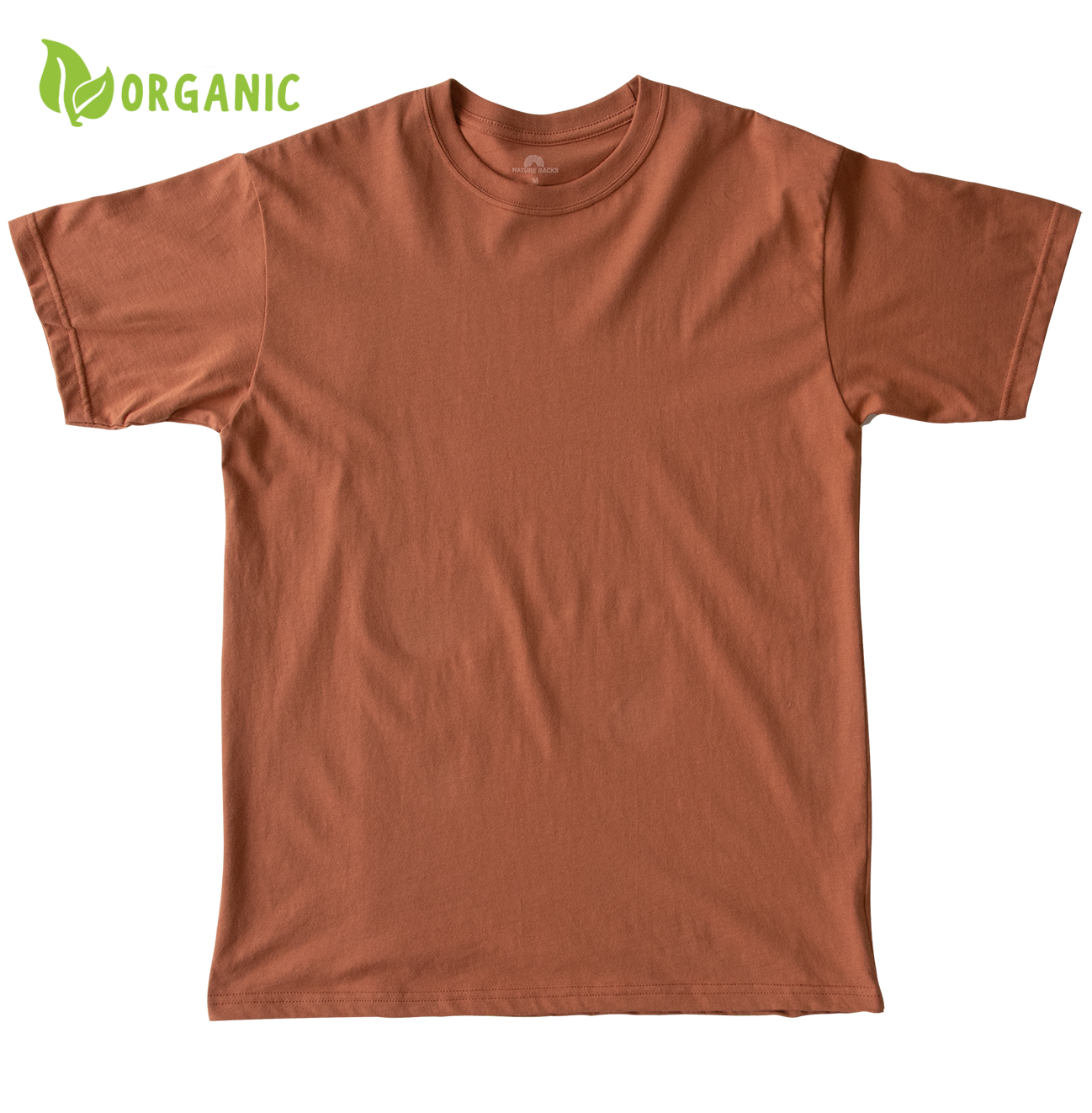 Nature Backs Short Sleeve 100% Organic Cotton T-Shirt | Minimalist Harvest Short Sleeve made with Eco-Friendly Fibers Sustainably made in the USA 