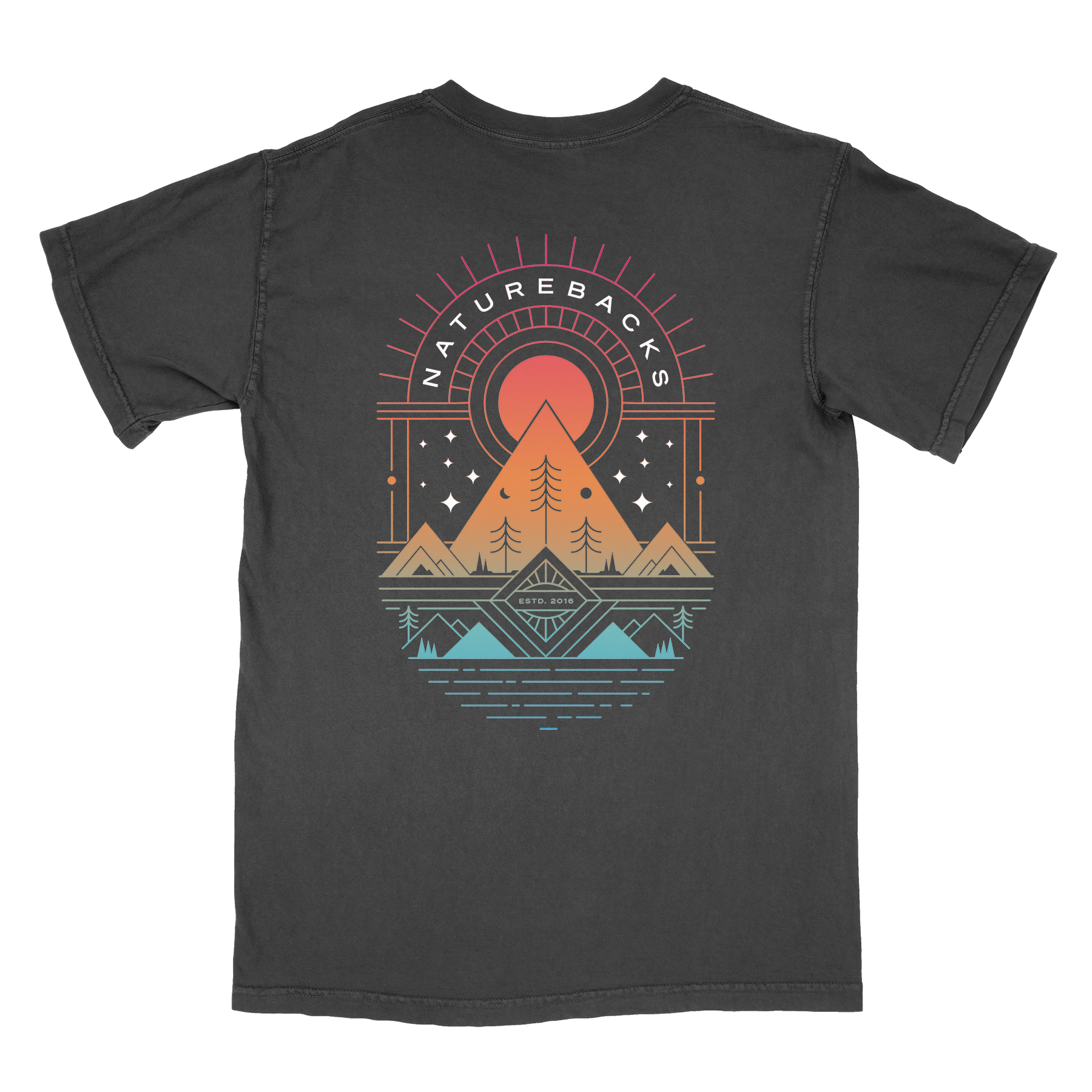 Nature Backs Comfort Colors Prism Night Short Sleeve T-Shirt | Nature-Inspired Design on Ultra-Soft Fabric