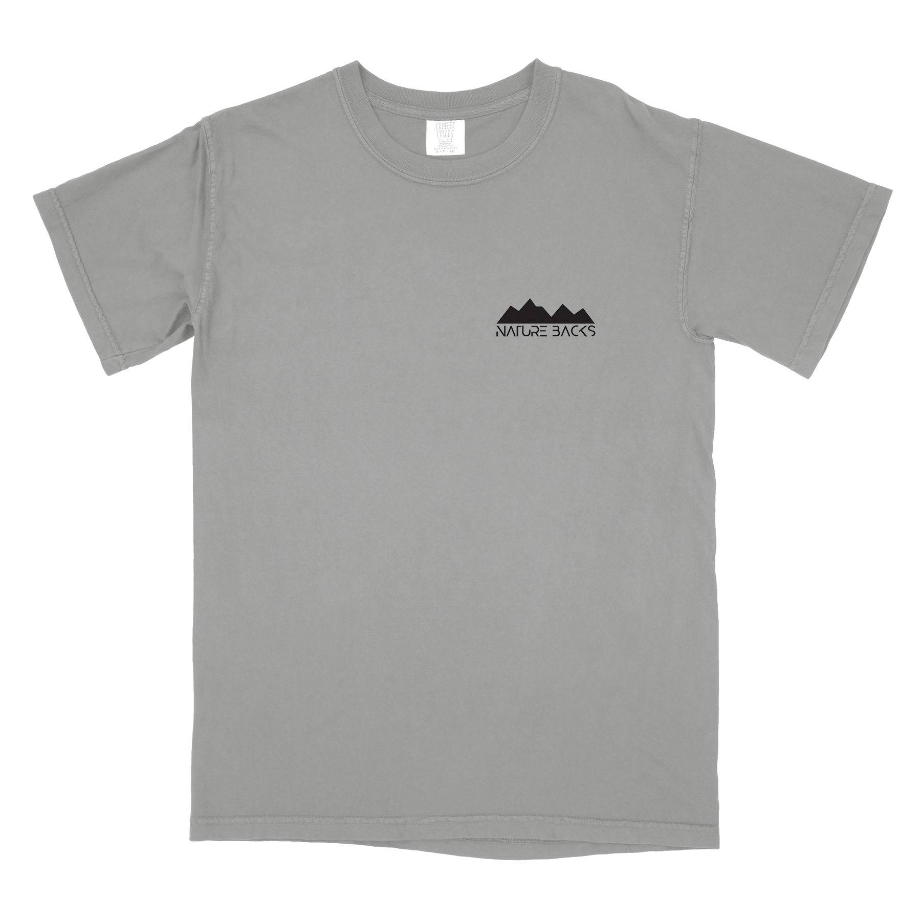 Nature Backs Comfort Colors Stellar Gray Short Sleeve T-Shirt | Nature-Inspired Design on Ultra-Soft Fabric