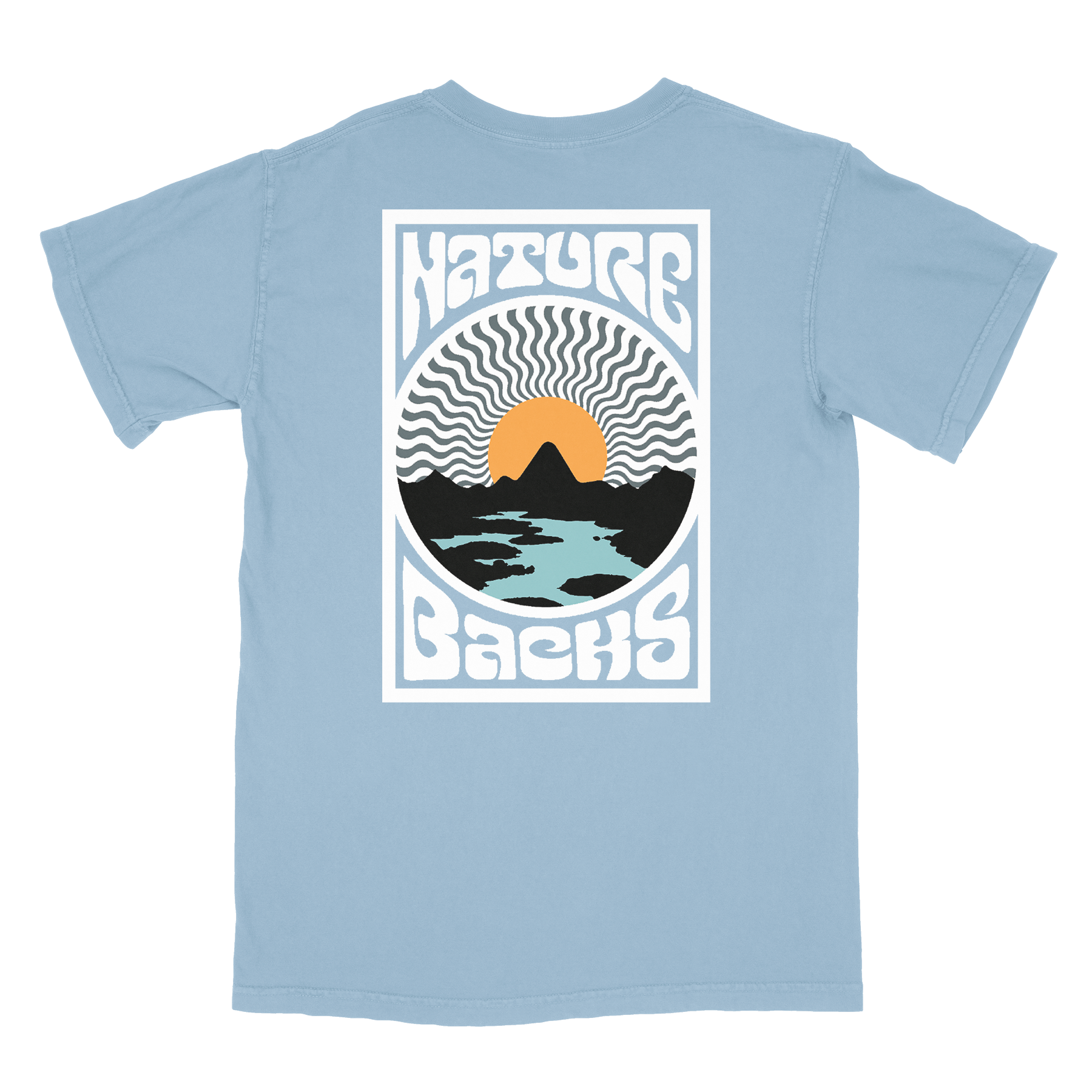 Nature Backs Comfort Colors Sublime Breeze Short Sleeve T-Shirt | Nature-Inspired Design on Ultra-Soft Fabric