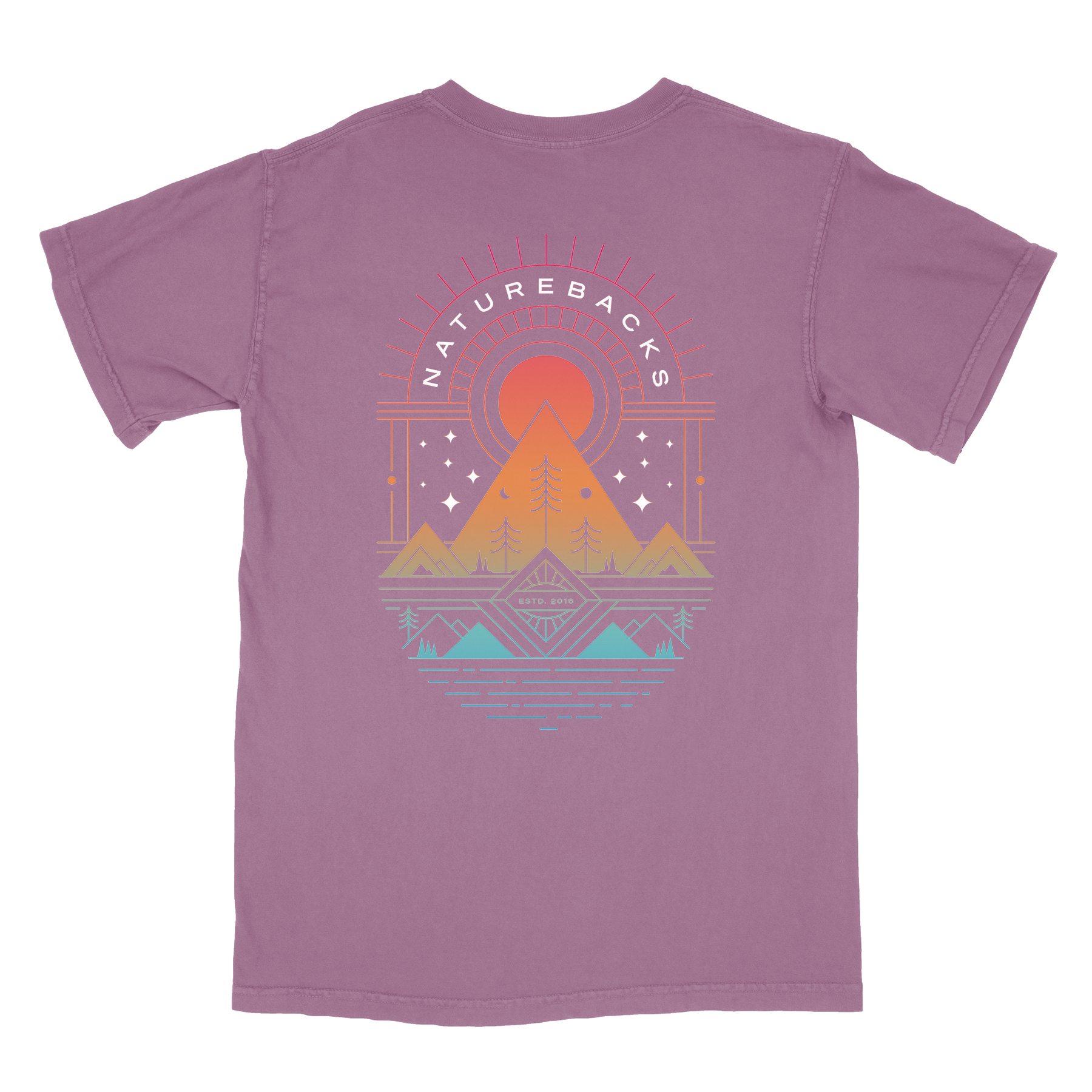 Nature Backs Comfort Colors Prism Cosmos Short Sleeve T-Shirt | Nature-Inspired Design on Ultra-Soft Fabric