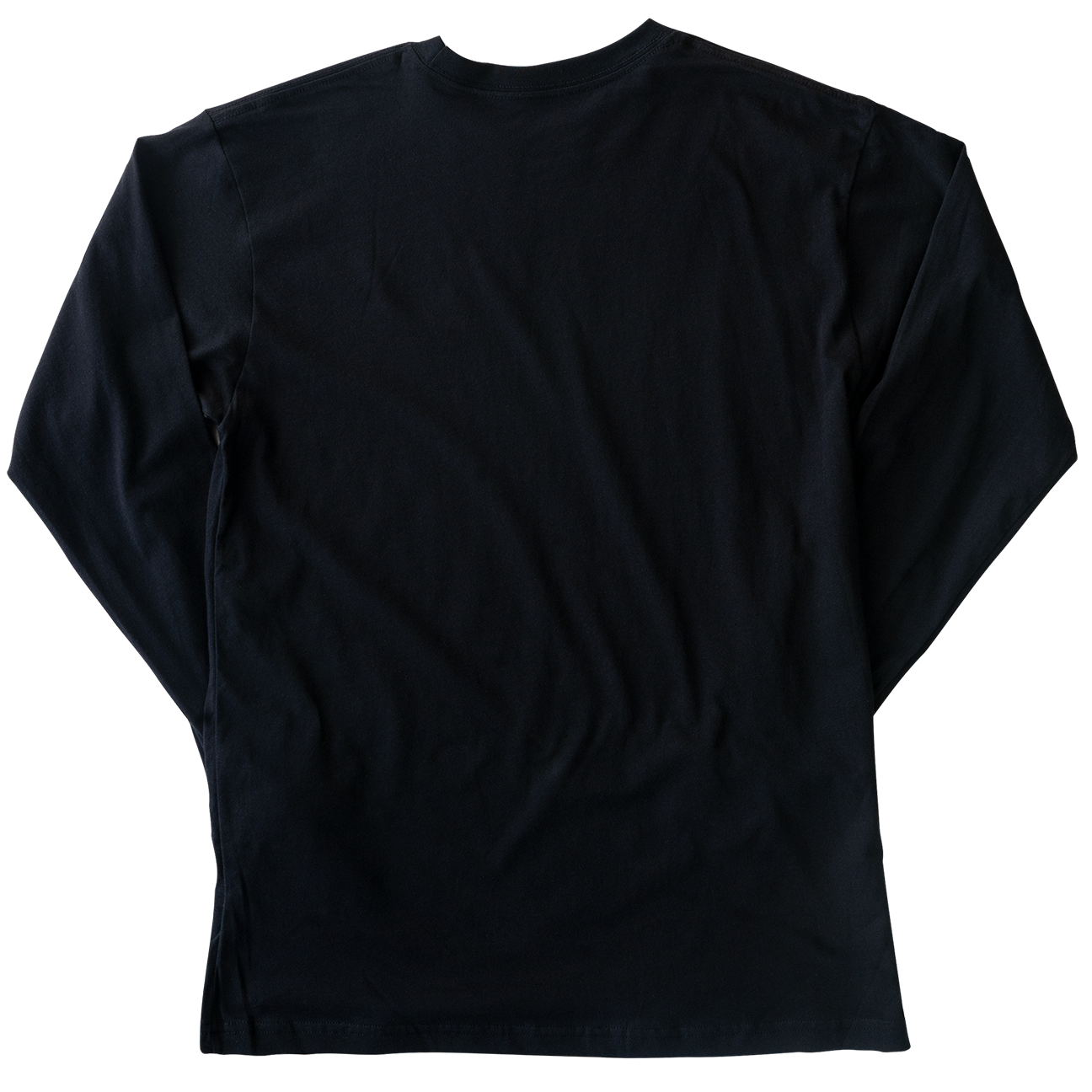 Nature Backs Long Sleeve 100% Organic Cotton T-Shirt | Minimalist Black Long Sleeve made with Eco-Friendly Fibers Sustainably made in the USA 