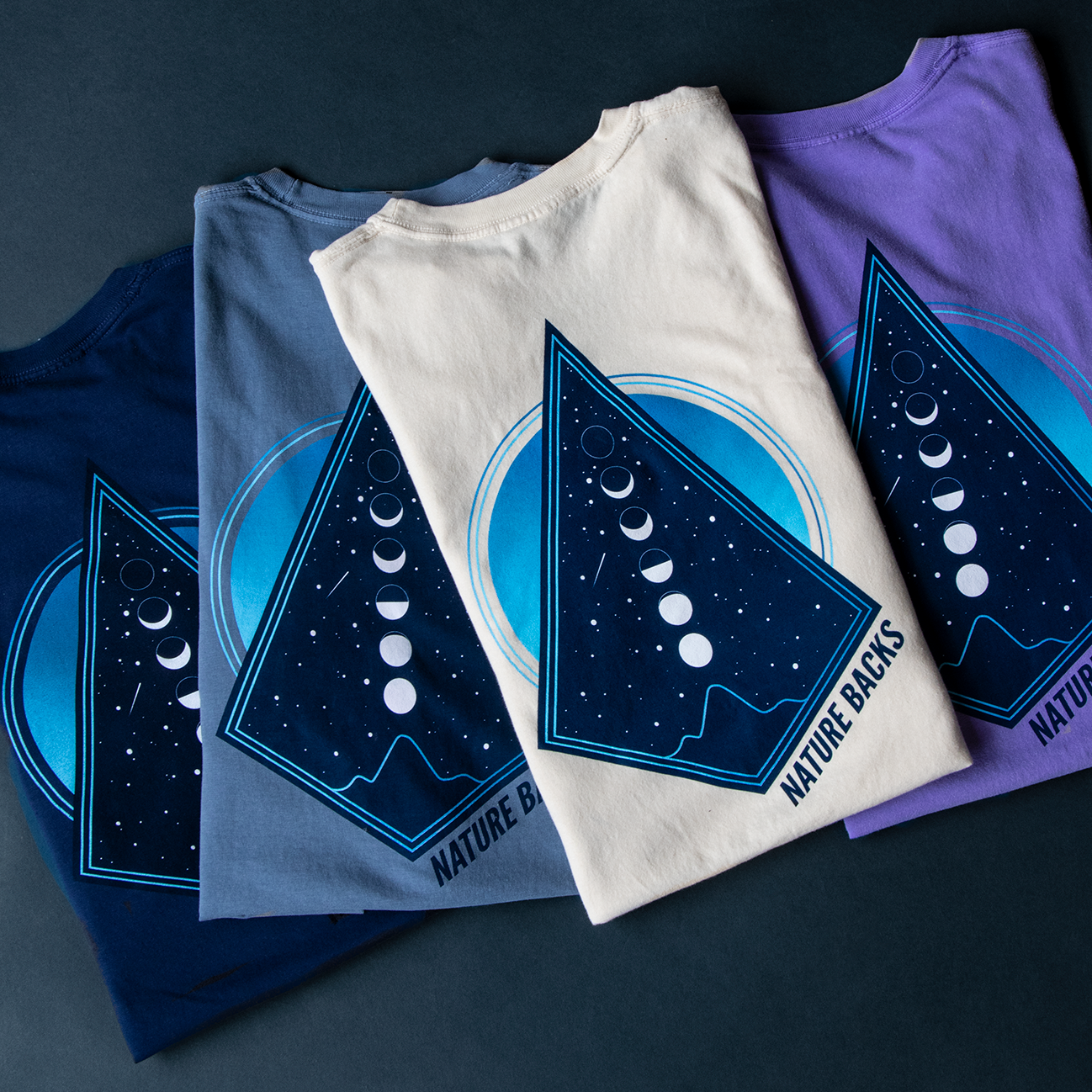 Moon Phase Long Sleeve Natural Nature Backs