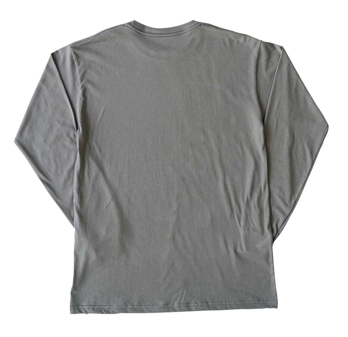 Nature Backs Long Sleeve 100% Organic Cotton T-Shirt | Minimalist Slate Long Sleeve made with Eco-Friendly Fibers Sustainably made in the USA 