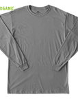 Nature Backs Long Sleeve 100% Organic Cotton T-Shirt | Minimalist Slate Long Sleeve made with Eco-Friendly Fibers Sustainably made in the USA