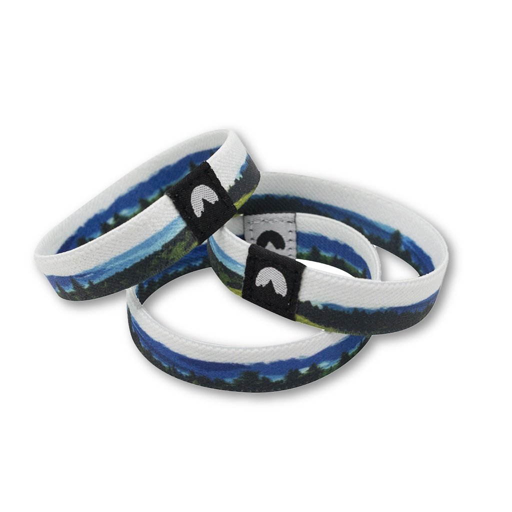 Nature Backs Flip-trip Bracelets | Olympic National Park inspired design on a Reversible Super Soft and Stretchy Elastic Bracelet 