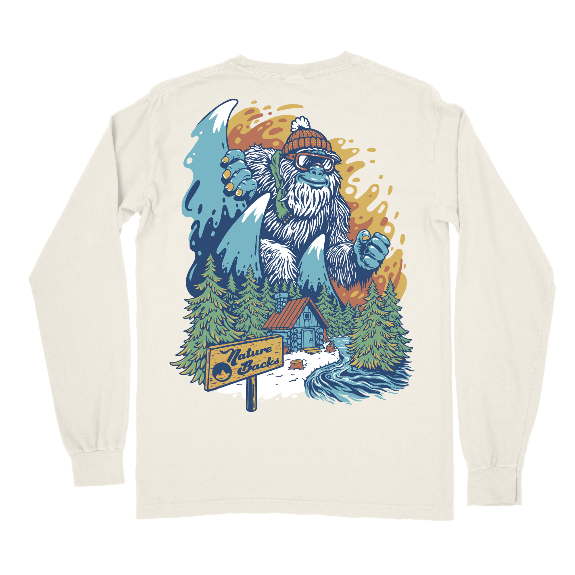 Eddie the Yeti Long Sleeve (Natural)