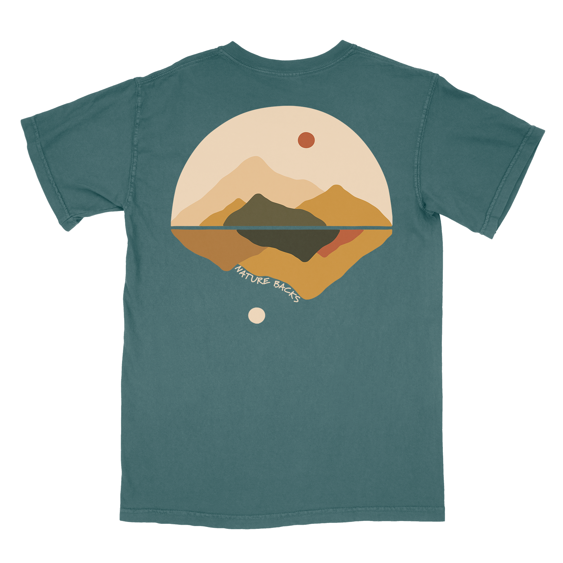 Nature Backs Comfort Colors Resonate Spruce  Short Sleeve T-Shirt | Nature-Inspired Design on Ultra-Soft Fabric
