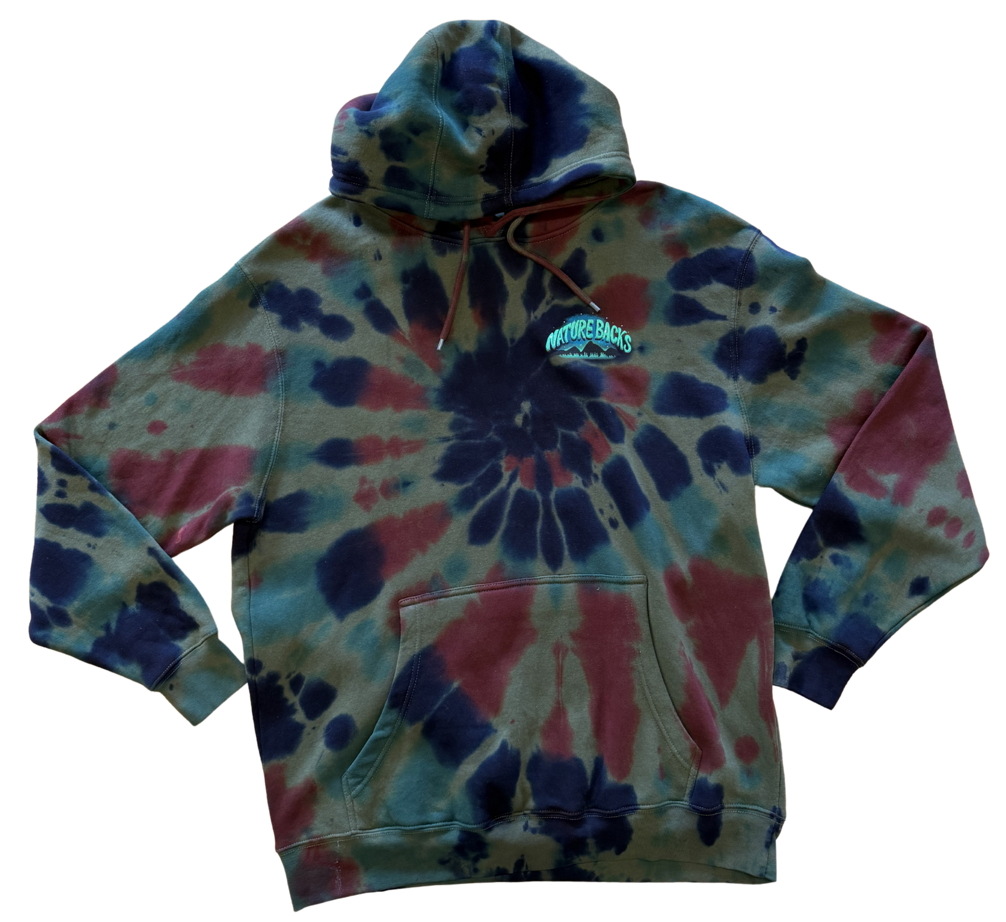 Northern Lights Hoodie Spiral Tie Dye (XL)