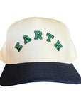 EARTH -  Embroidered Snapback (Cream)