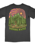 Nature Backs Comfort Colors Burst Black Short Sleeve T-Shirt | Nature-Inspired Design on Ultra-Soft Fabric