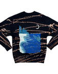 Bioluminescent  Sun Faded Bleach Dye Crew (Medium)
