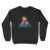 Nature Backs Comfort Wash Nocturnal Black Crewneck | Nature-Inspired Design on Ultra-Soft Fabric