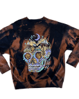 Calavera Sun Faded Bleach Dye Crew (2XL)