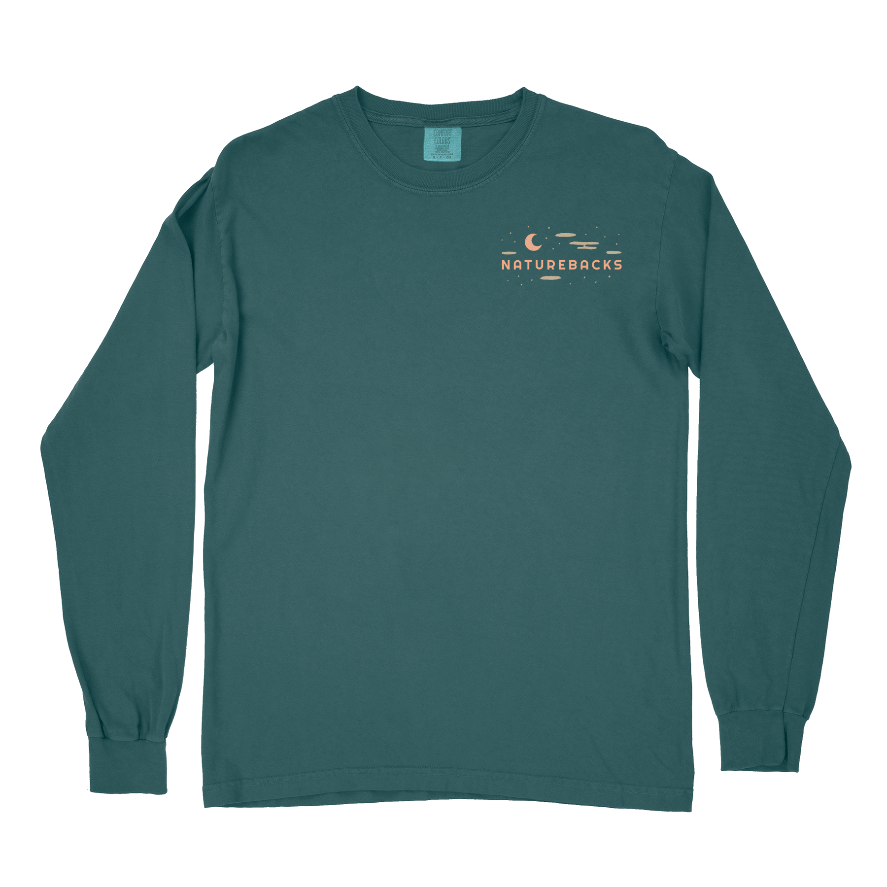 Nature Backs Comfort Colors Evergreen Spruce Long Sleeve T-Shirt | Nature-Inspired Design on Ultra-Soft Fabric