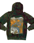 Support The Parks Graffiti Tie Dye Hoodie (Medium)
