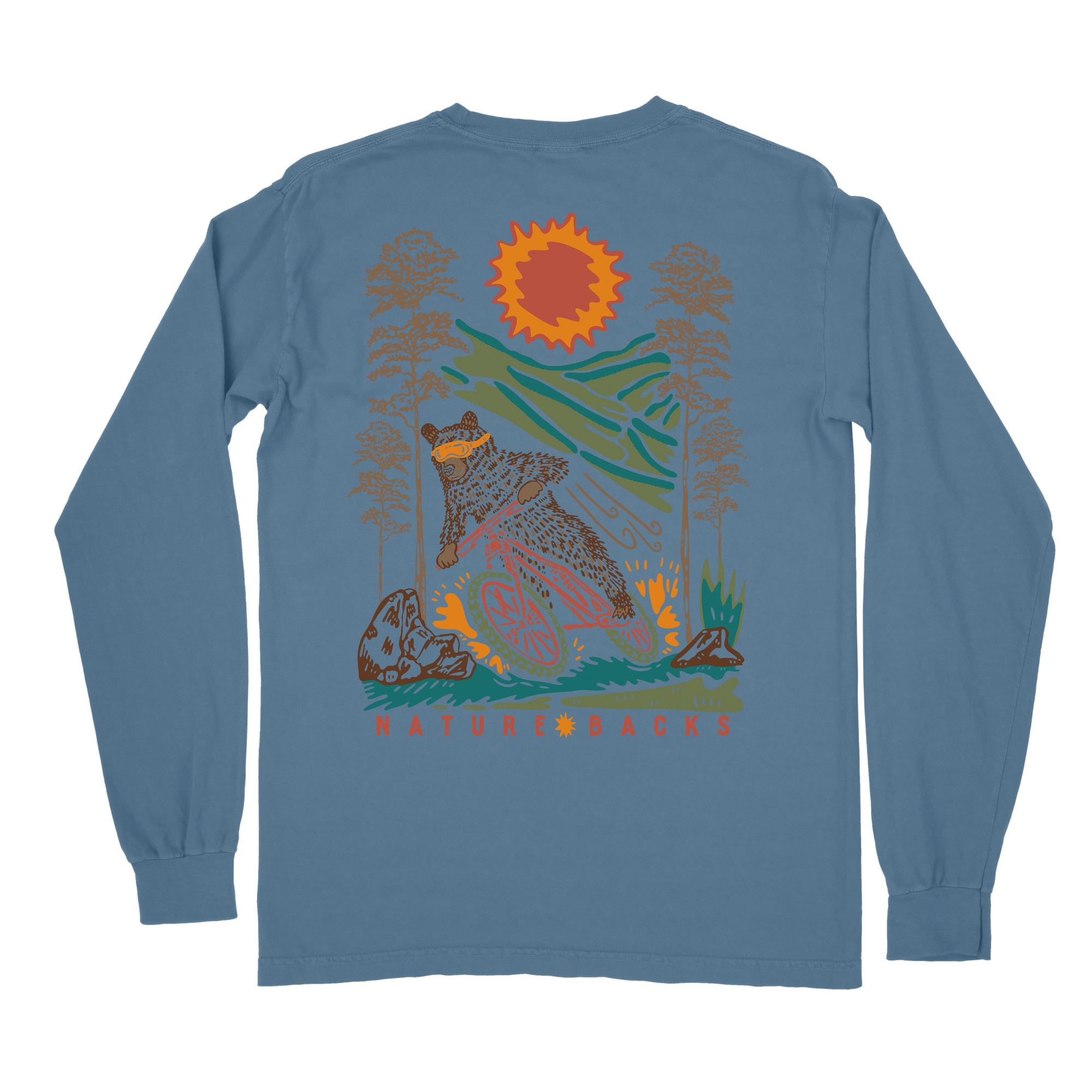 Bear Tracks Fog long sleeve back