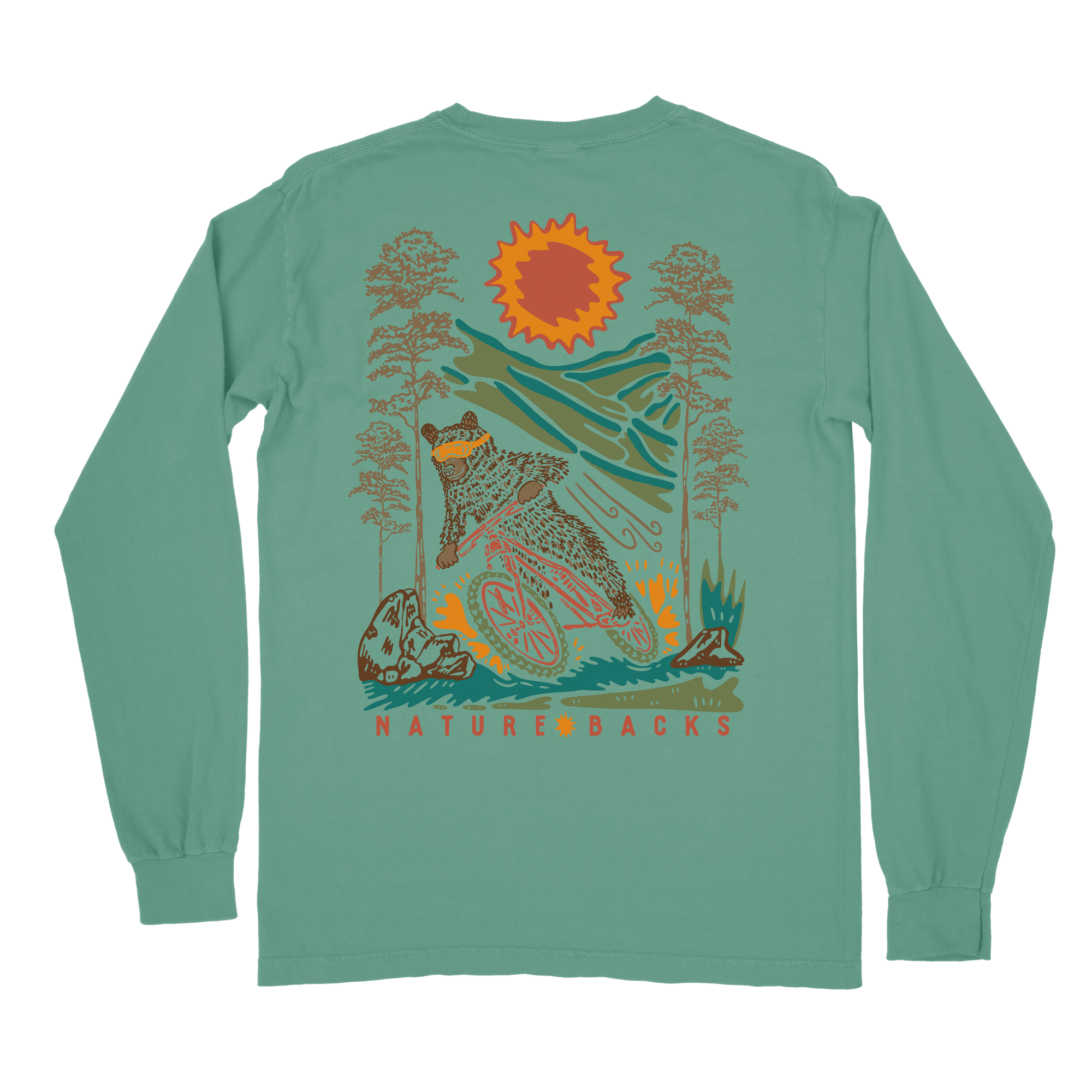 Bear Tracks Jade long sleeve back