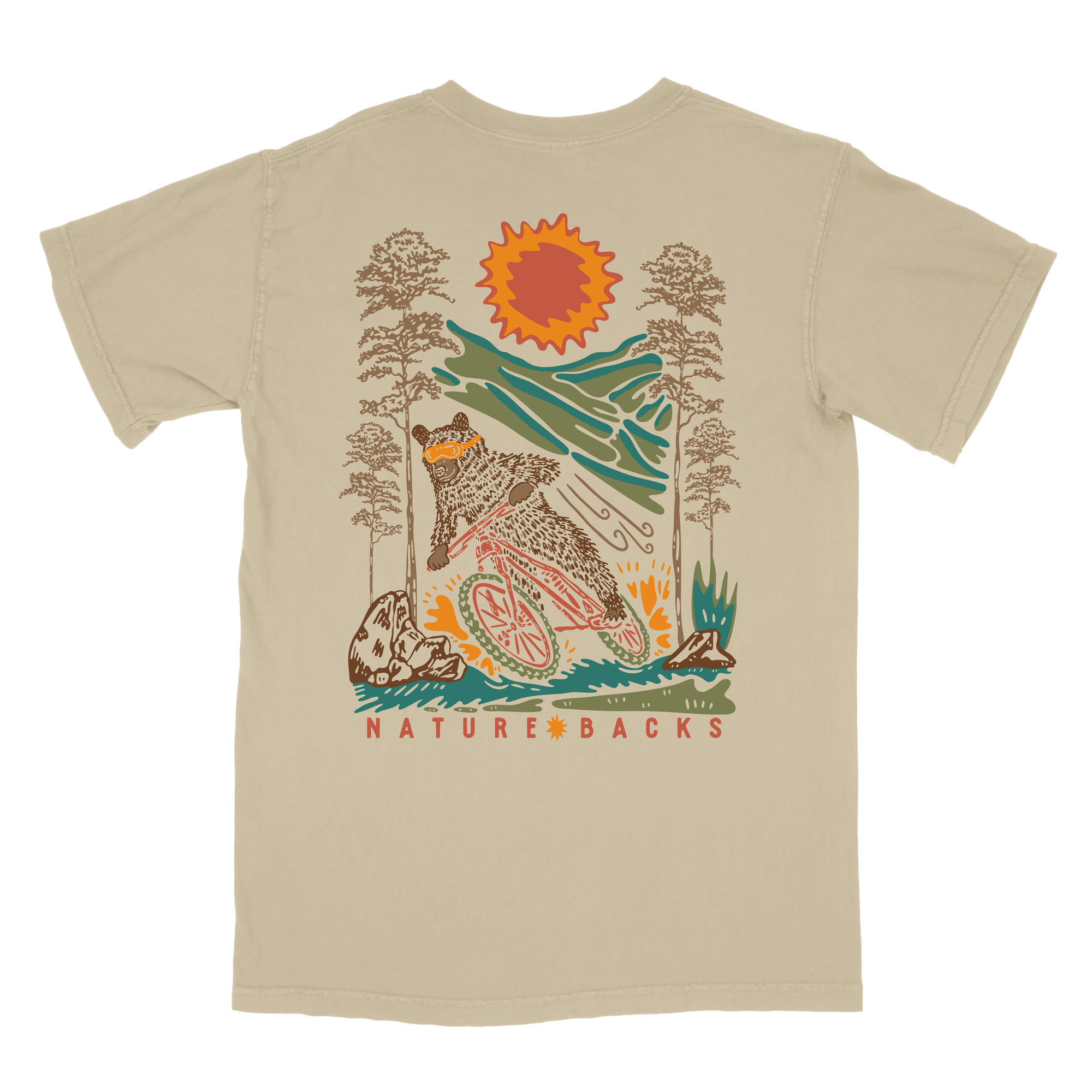 Bear Tracks Khaki back