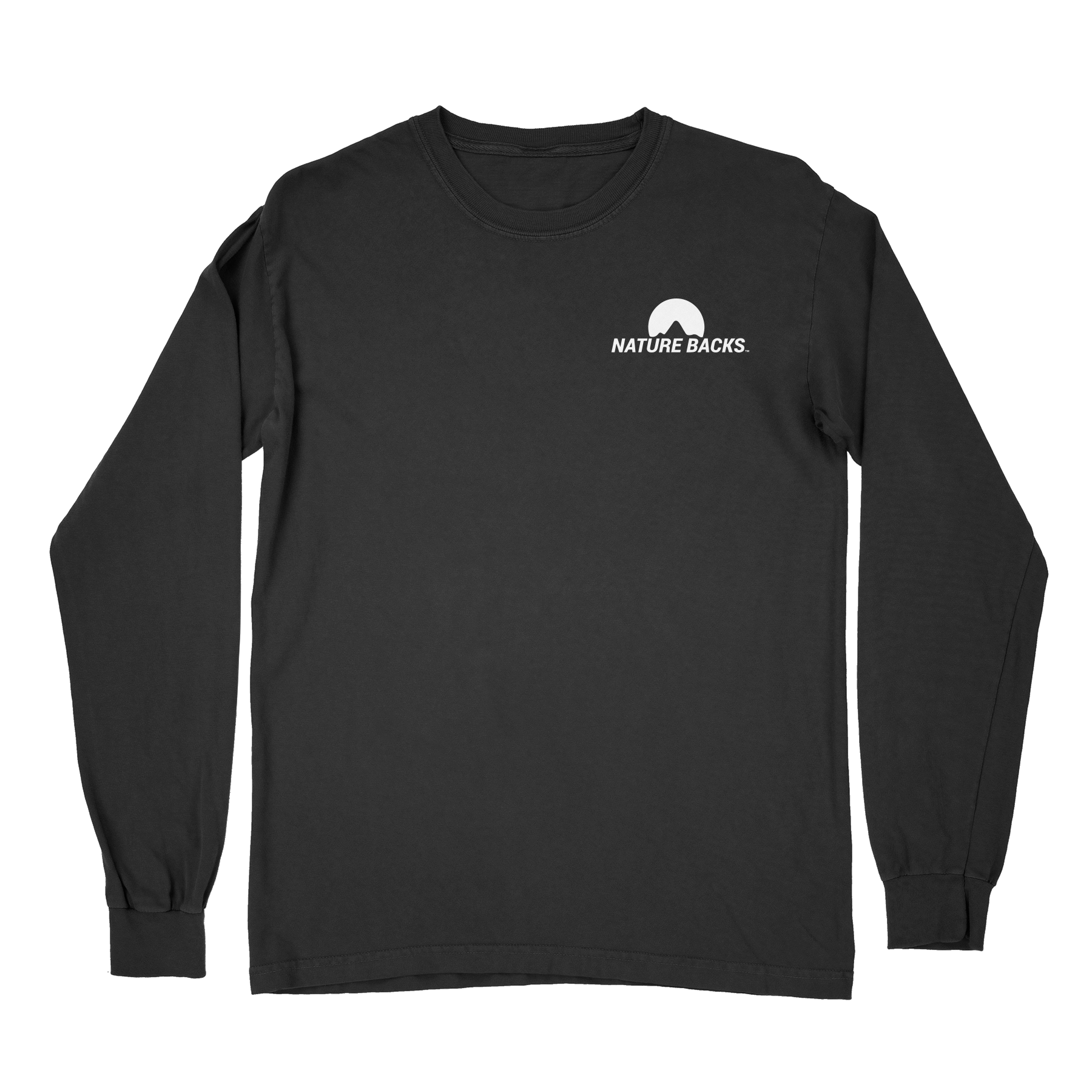 Nature Backs Comfort Colors Camping Black Long Sleeve T-Shirt | Nature-Inspired Design on Ultra-Soft Fabric