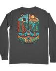 Nature Backs Comfort Colors Revive Charcoal Long Sleeve T-Shirt | Nature-Inspired Design on Ultra-Soft Fabric