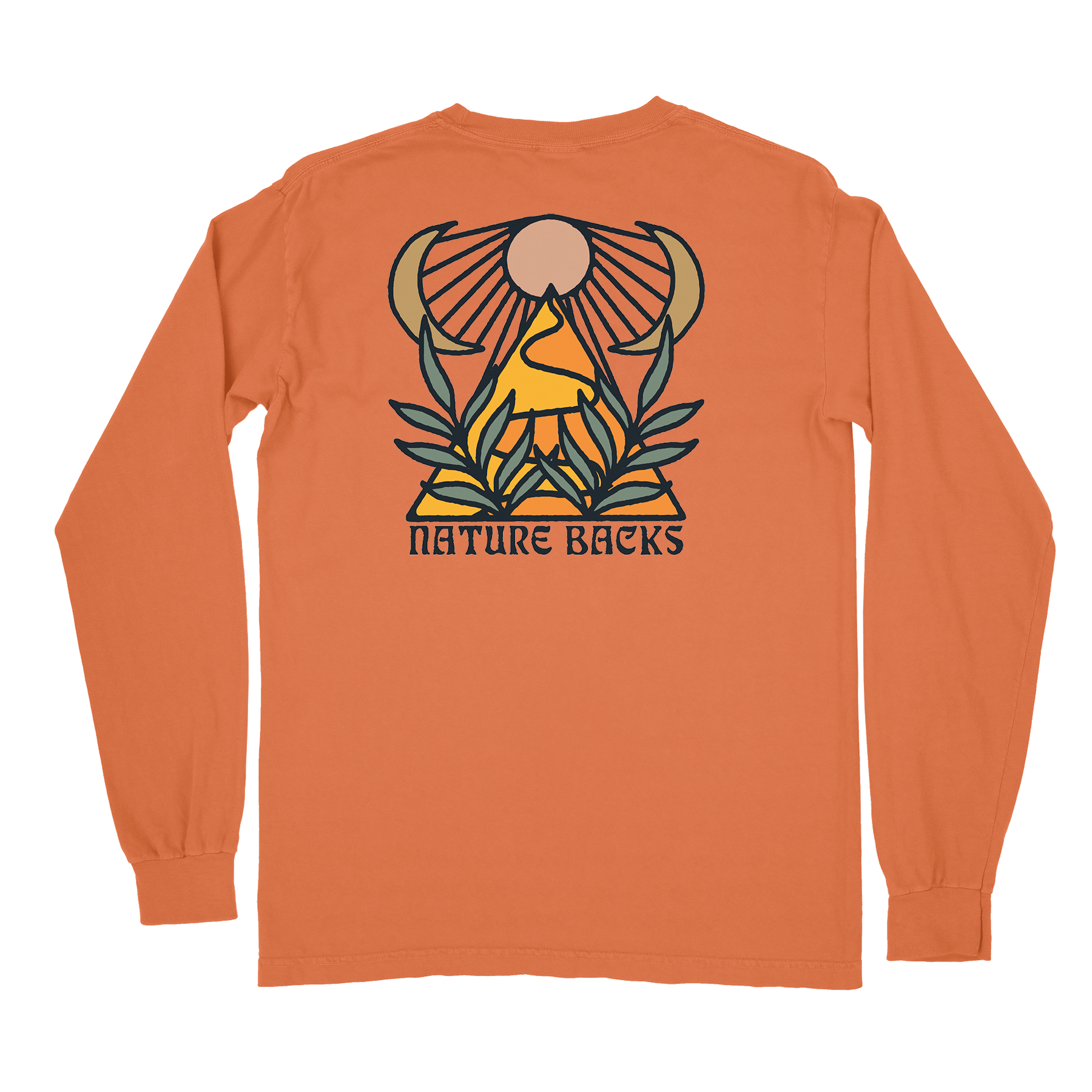 Nature Backs Comfort Colors Giza Yam Long Sleeve T-Shirt | Nature-Inspired Design on Ultra-Soft Fabric