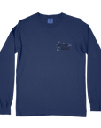 Nature Backs Comfort Colors Moon Phase Navy Long Sleeve T-Shirt | Nature-Inspired Design on Ultra-Soft Fabric