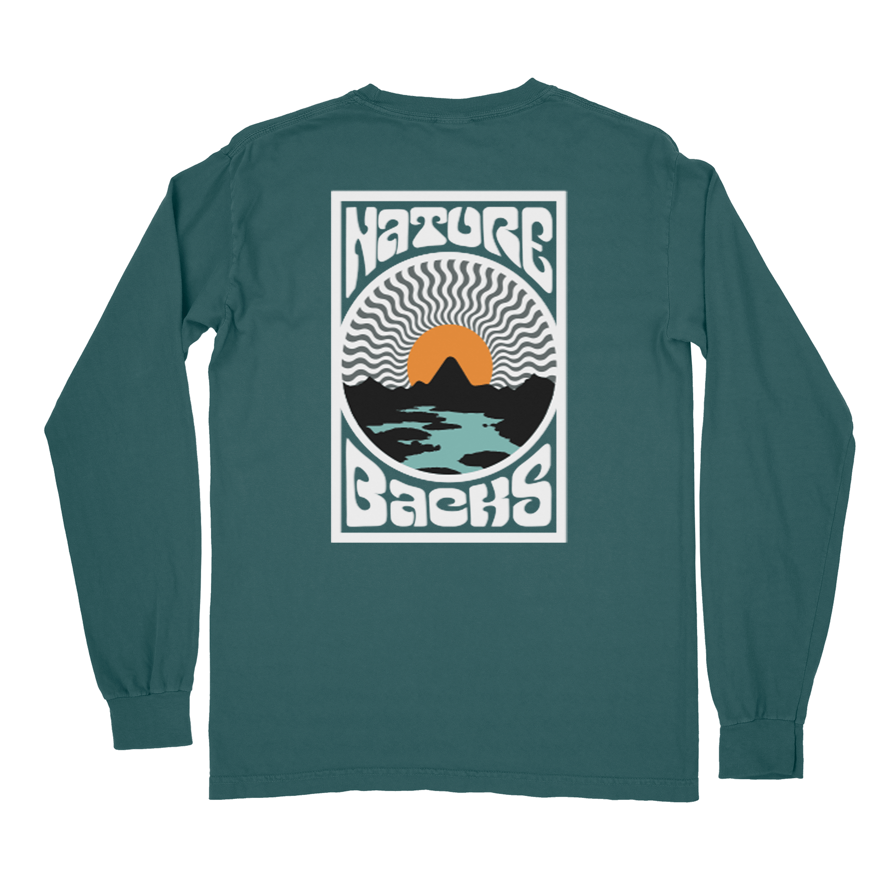 Nature Backs Comfort Colors Sublime Grove Long Sleeve T-Shirt | Nature-Inspired Design on Ultra-Soft Fabric