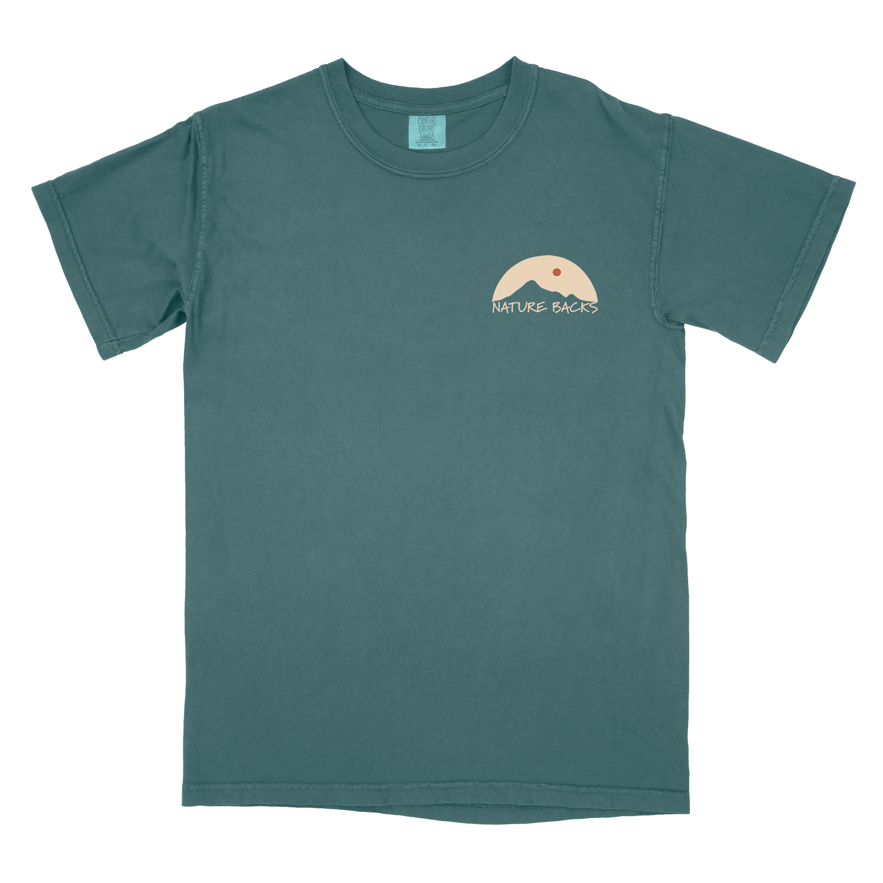 Nature Backs Comfort Colors Resonate Spruce Short Sleeve T-Shirt | Nature-Inspired Design on Ultra-Soft Fabric