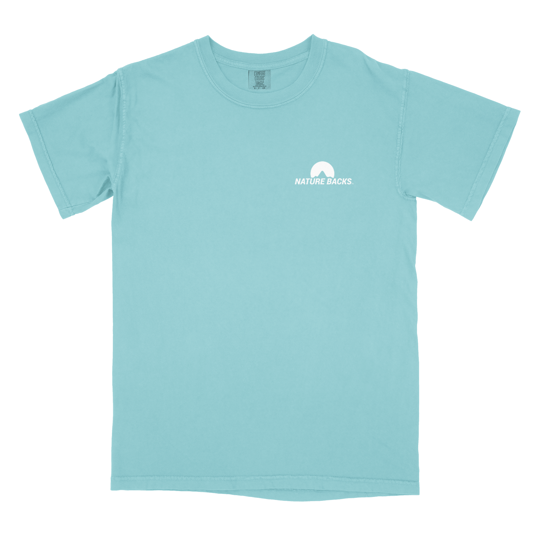 Nature Backs Comfort Colors Camping Chalky Mint Short Sleeve T-Shirt | Nature-Inspired Design on Ultra-Soft Fabric