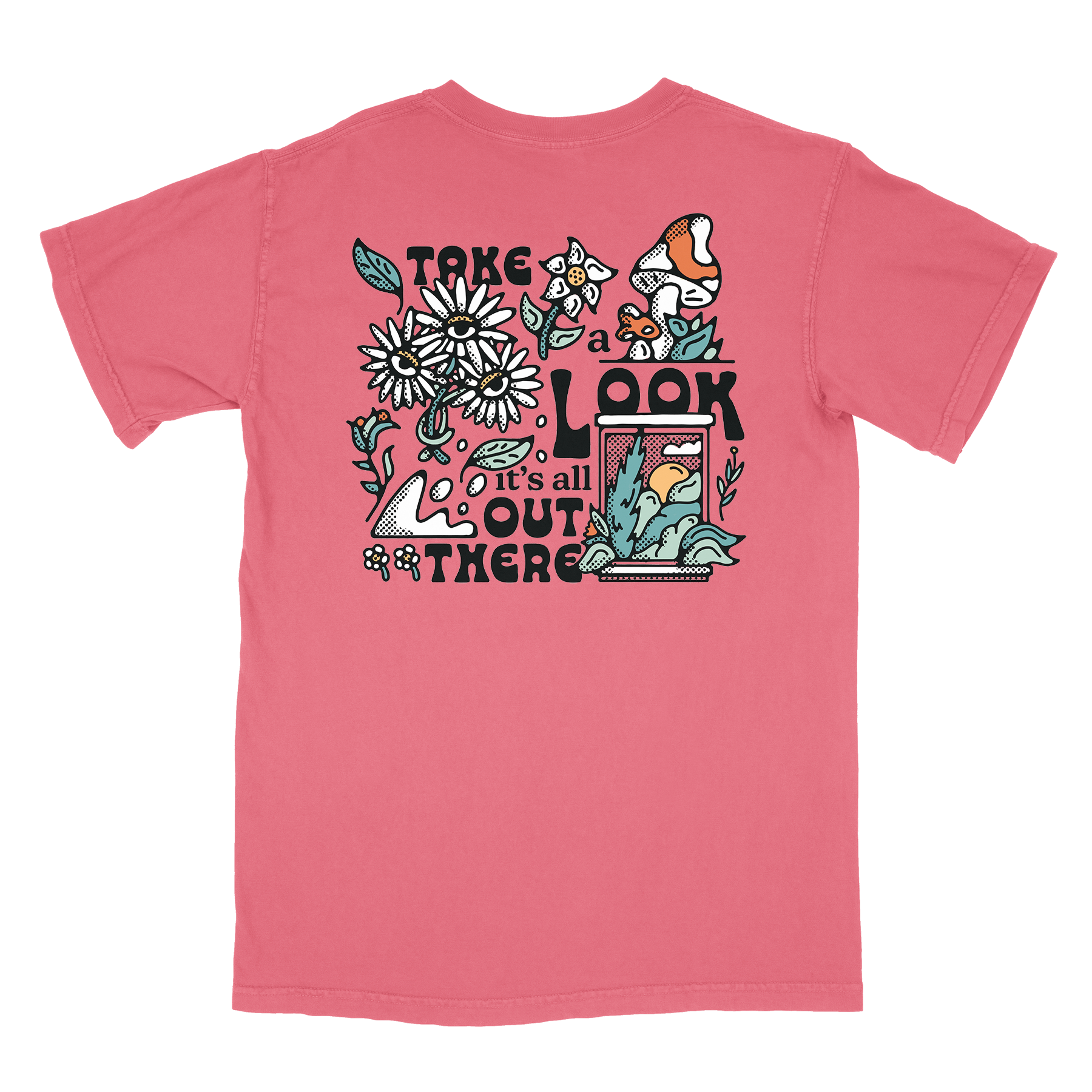 Nature Backs Comfort Colors Discover Cumin Short Sleeve T-Shirt | Nature-Inspired Design on Ultra-Soft Fabric