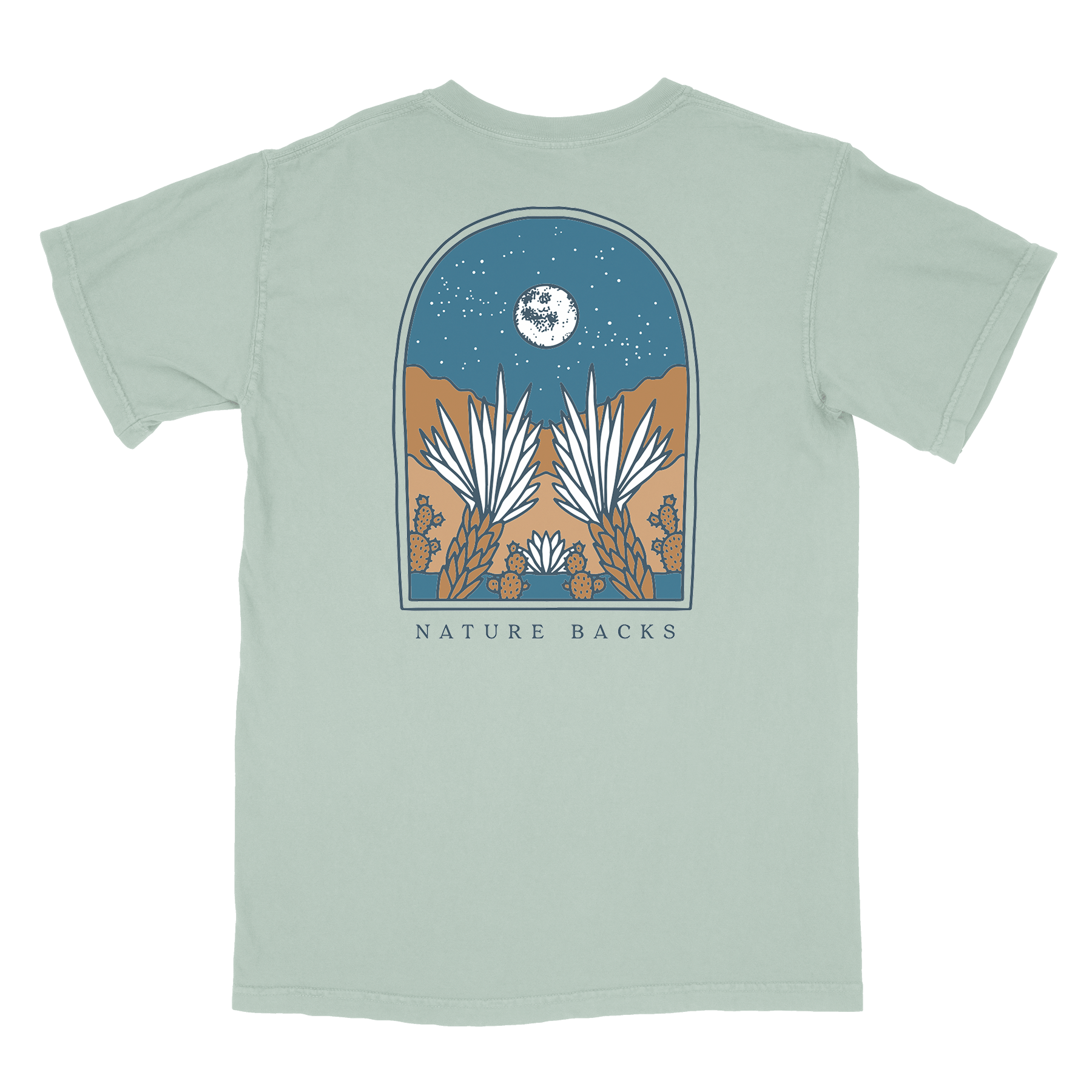 Nature Backs Comfort Colors Ethereal Agave Short Sleeve T-Shirt | Nature-Inspired Design on Ultra-Soft Fabric