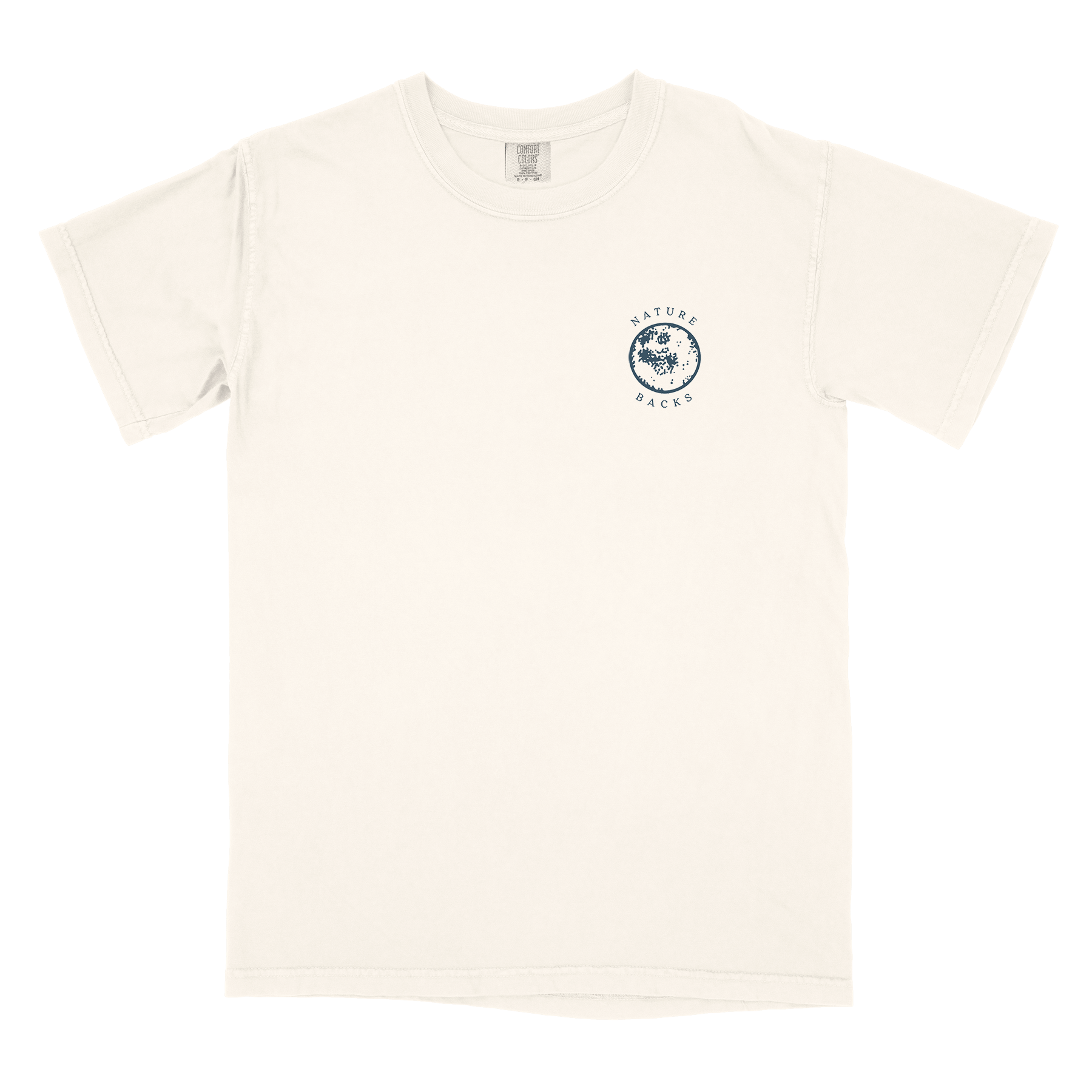 Nature Backs Comfort Colors Ethereal Ivory Short Sleeve T-Shirt | Nature-Inspired Design on Ultra-Soft Fabric