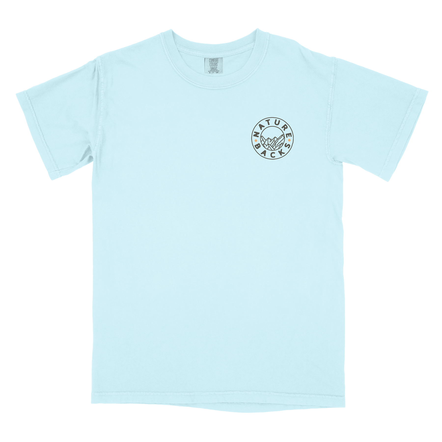 Nature Backs Comfort Colors Haven Chambray Short Sleeve T-Shirt | Nature-Inspired Design on Ultra-Soft Fabric