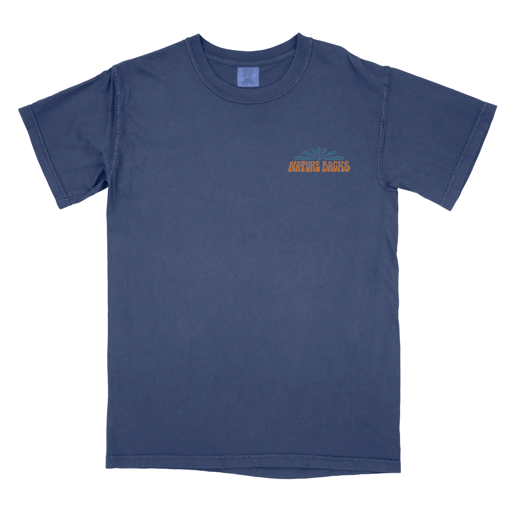 Nature Backs Comfort Colors Mesa Navy Short Sleeve T-Shirt | Nature-Inspired Design on Ultra-Soft Fabric
