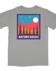 Nature Backs Comfort Colors Moon Gray Short Sleeve T-Shirt | Nature-Inspired Design on Ultra-Soft Fabric