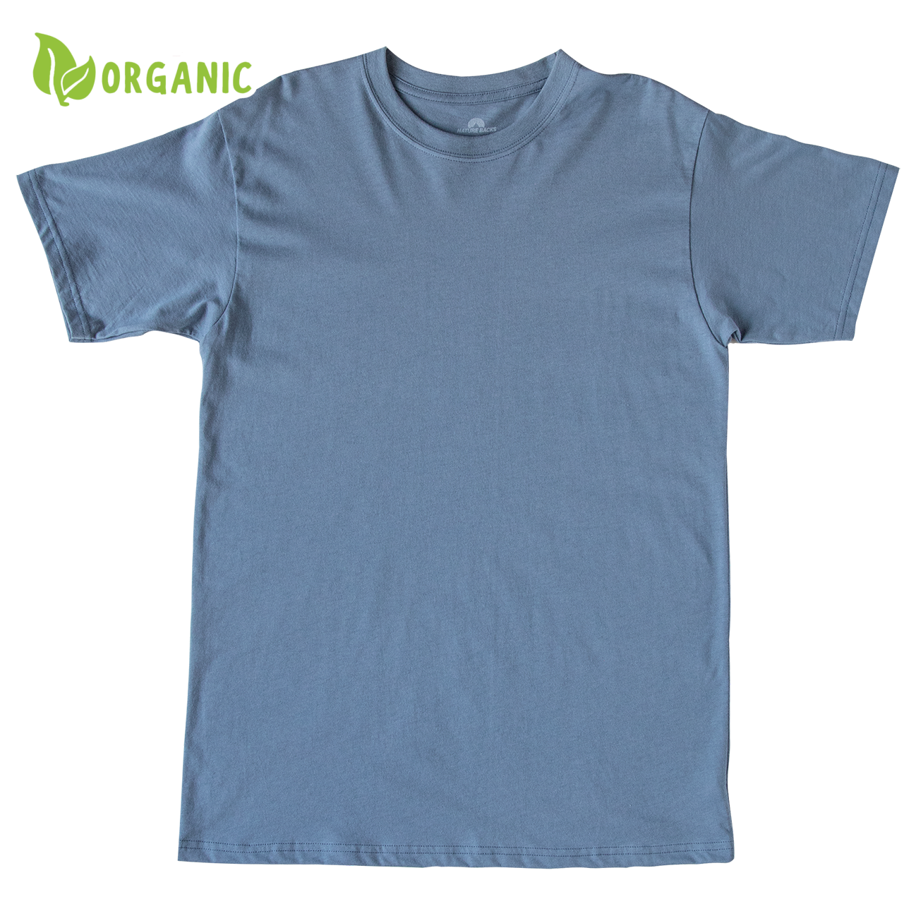 Nature Backs Short Sleeve 100% Organic Cotton T-Shirt | Minimalist Fog Short Sleeve made with Eco-Friendly Fibers Sustainably made in the USA 