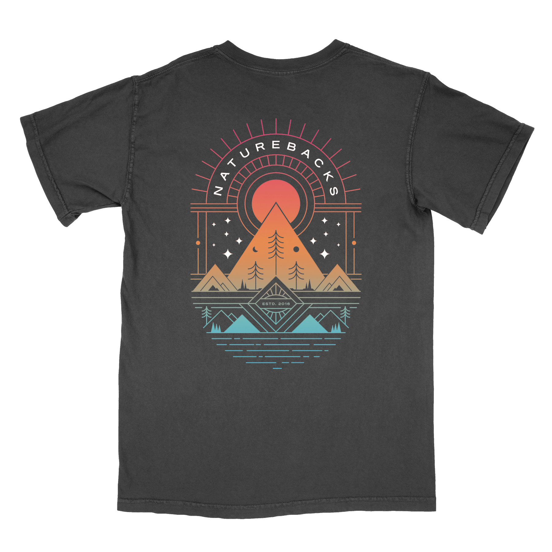 Nature Backs Comfort Colors Prism Night Short Sleeve T-Shirt | Nature-Inspired Design on Ultra-Soft Fabric