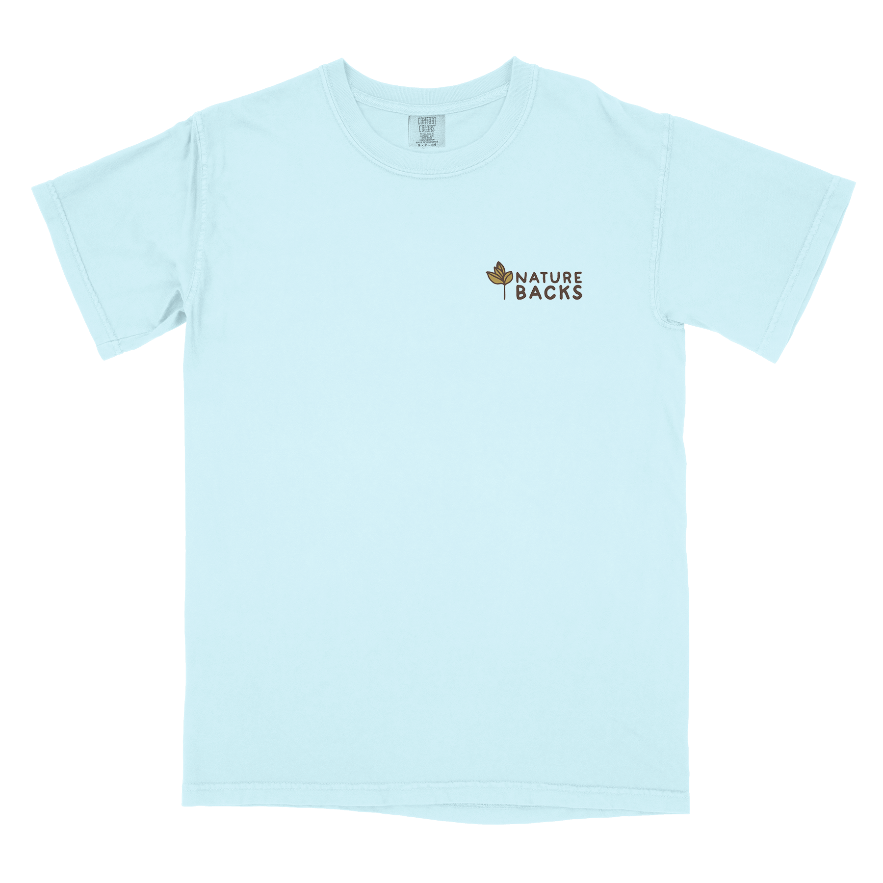 Nature Backs Comfort Colors Revive Chambray Short Sleeve T-Shirt | Nature-Inspired Design on Ultra-Soft Fabric