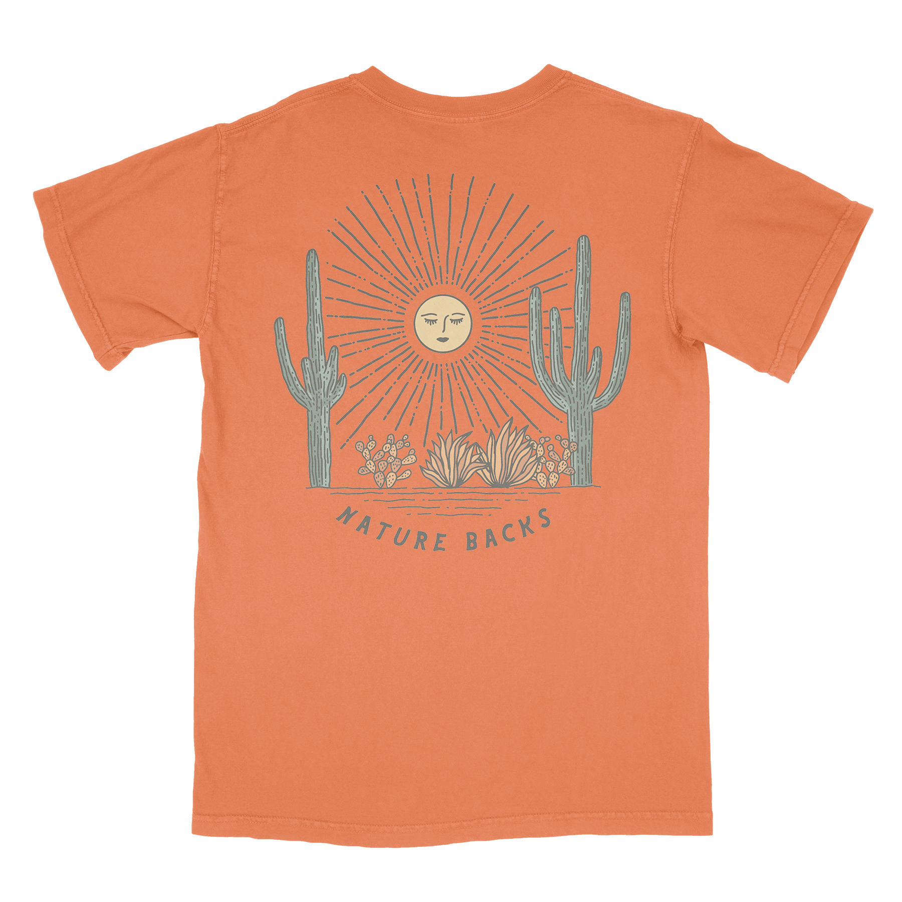 Nature Backs Comfort Colors Saguaro Harvest Short Sleeve T-Shirt | Nature-Inspired Design on Ultra-Soft Fabric
