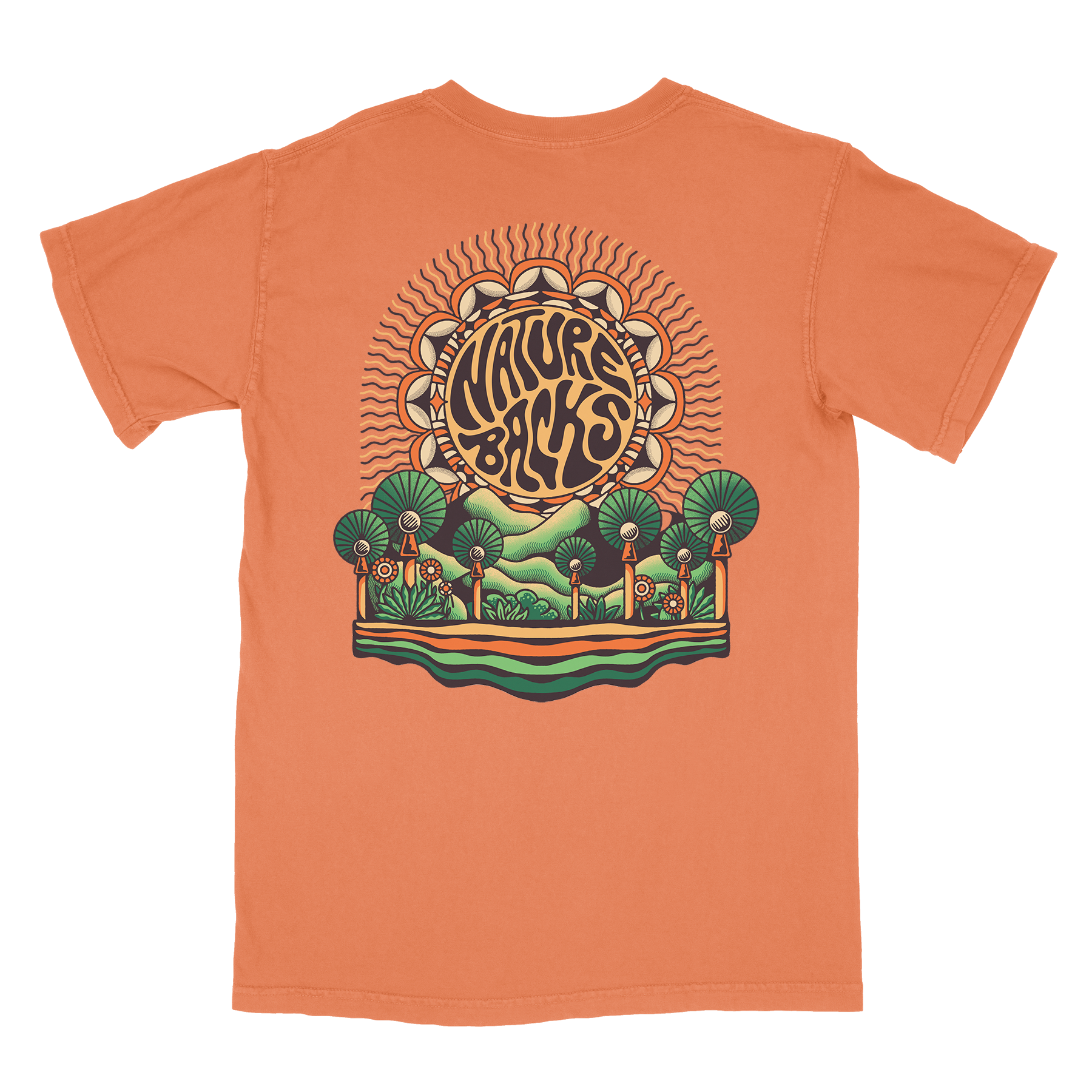 Nature Backs Comfort Colors Vibrance Harvest Short Sleeve T-Shirt | Nature-Inspired Design on Ultra-Soft Fabric