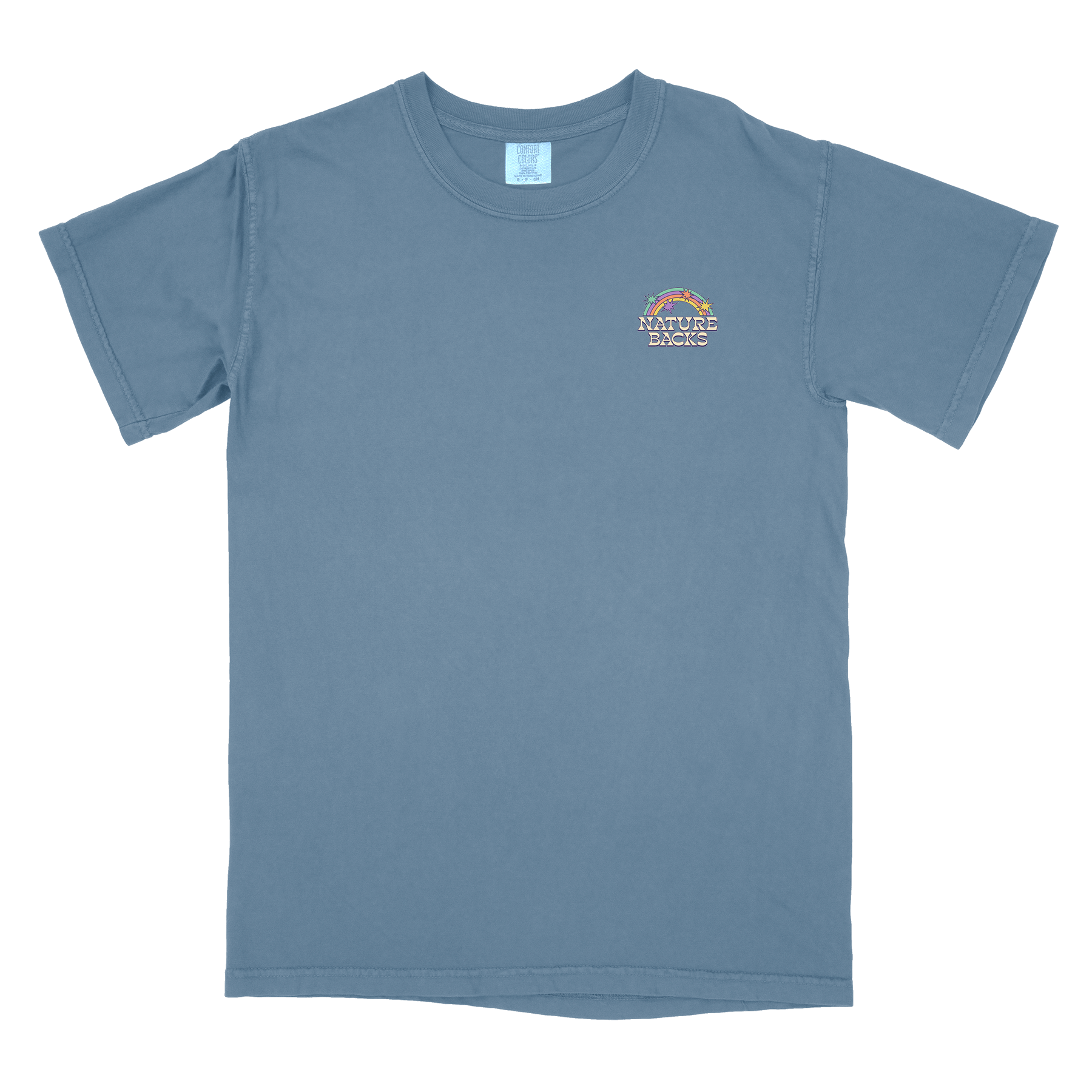 Nature Backs Comfort Colors Vivid Fog Short Sleeve T-Shirt | Nature-Inspired Design on Ultra-Soft Fabric