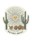 Nature Backs Adventure Stickers | Saguaro Design Desert Themed Sticker with Weather Resistant properties to Limit Fading 