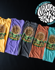 Nature Backs Comfort Colors Vibrance Harvest Short Sleeve T-Shirt | Nature-Inspired Design on Ultra-Soft Fabric flat lay