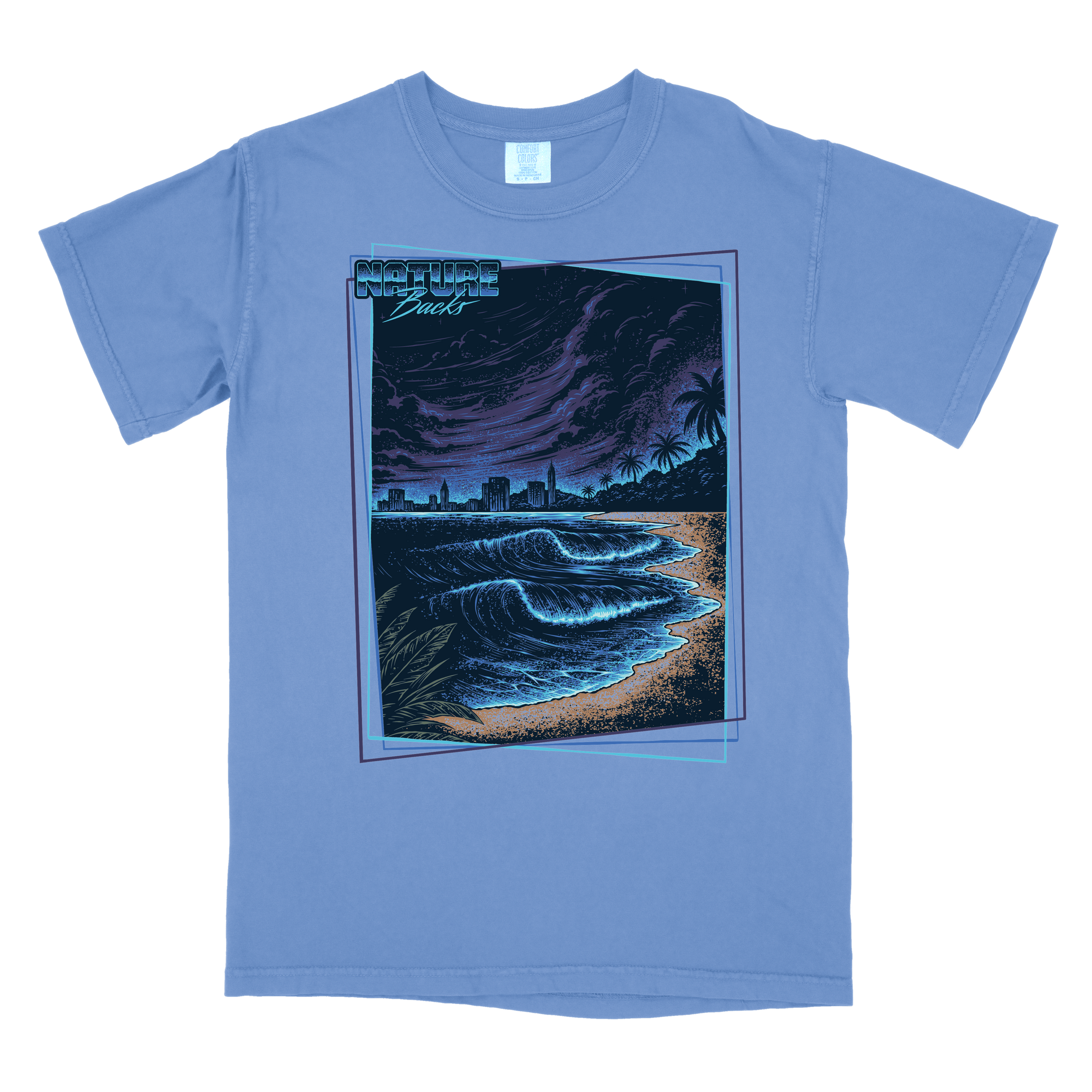 Bioluminescent Wave Front Print