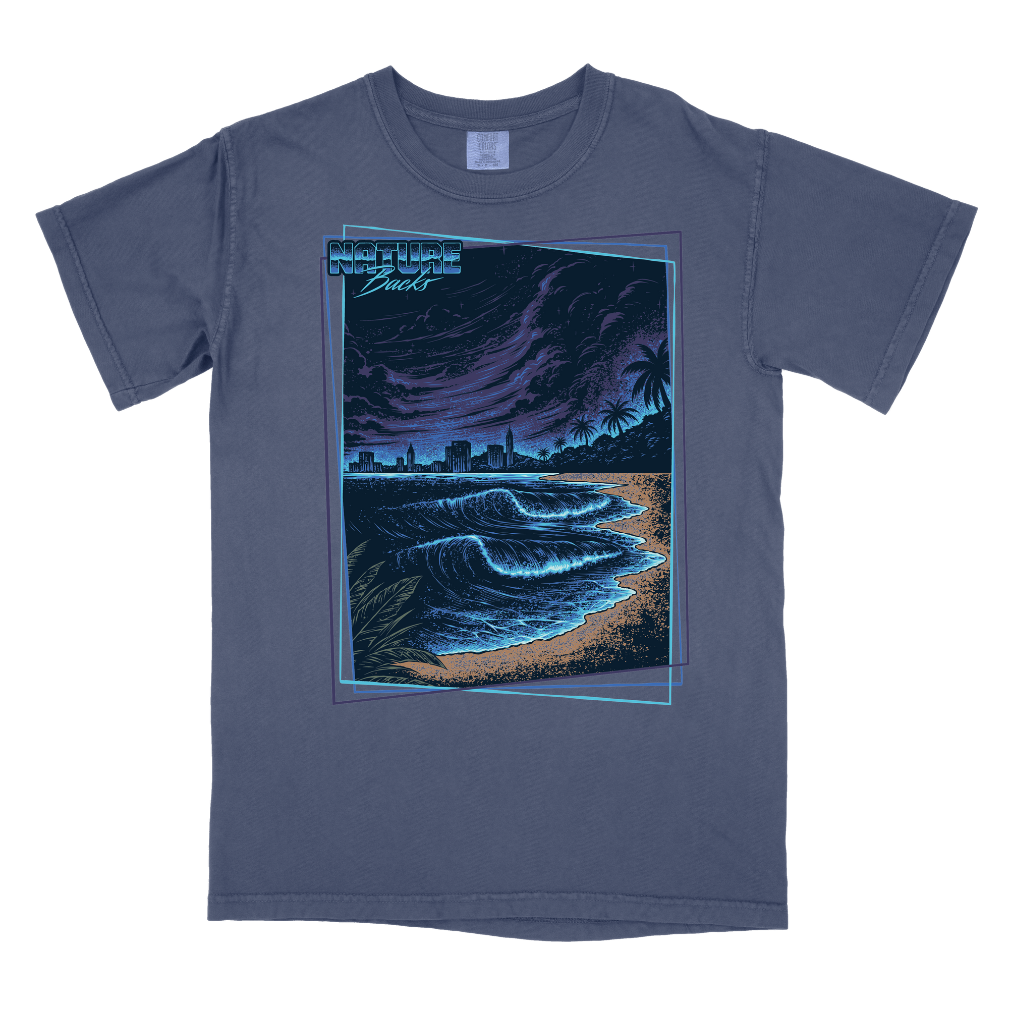 Bioluminescent Wave Front Print